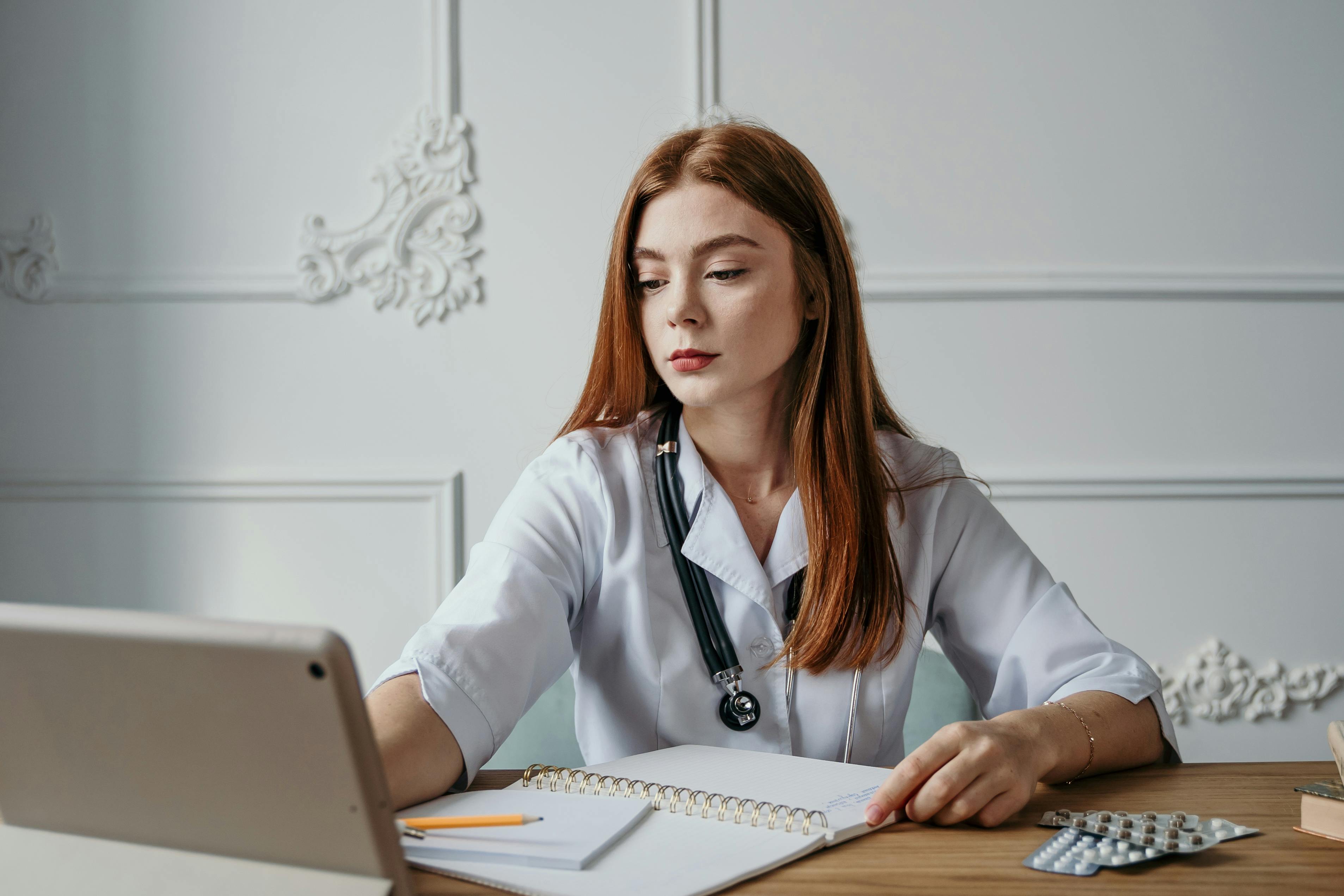 Medical students in clinic